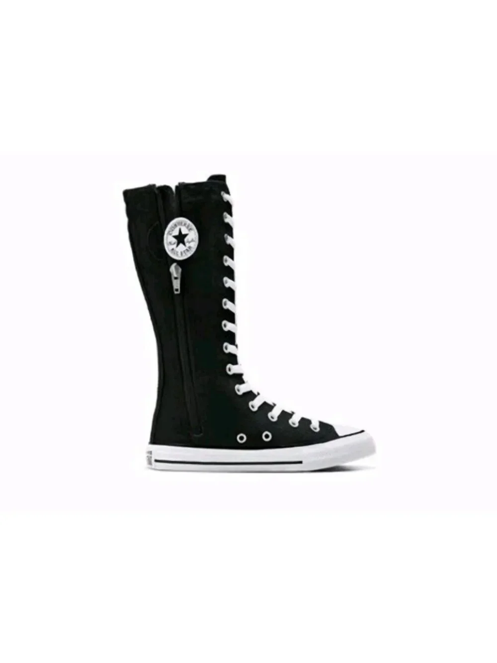 RARE Converse Chuck Taylor All Star XX Hi Knee High Black Boots Sz 3Y Woman's 5